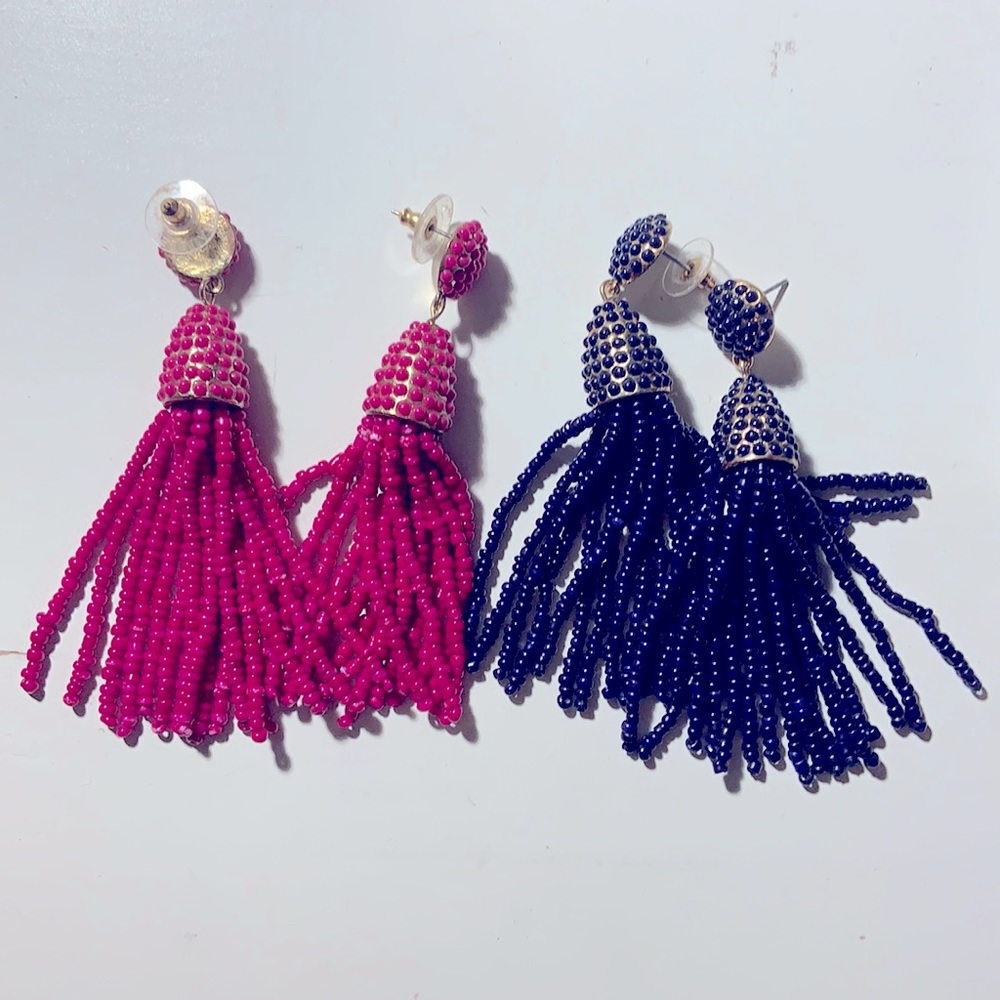 2 pairs BaubleBar beaded tassels